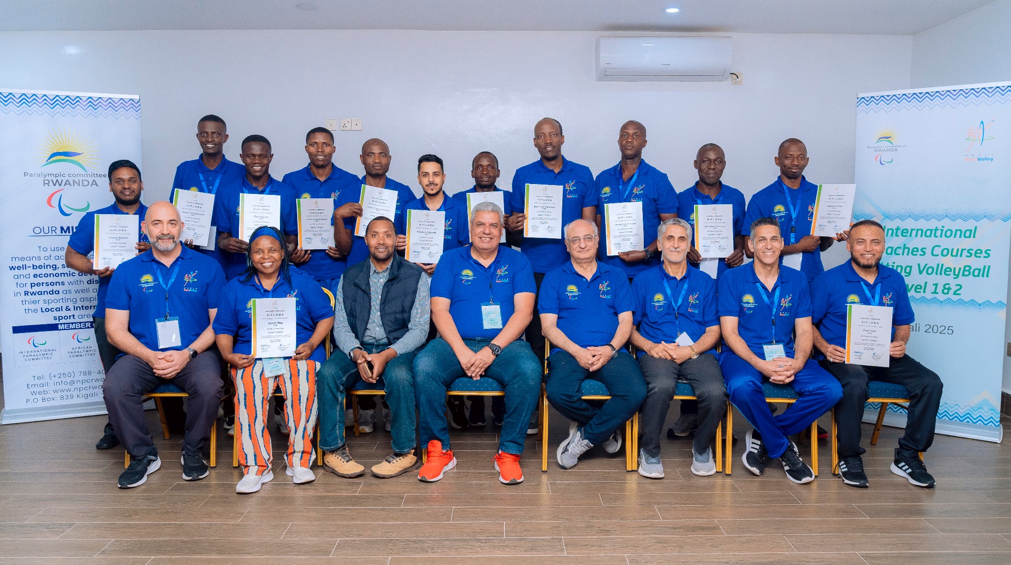 Level 1 Coaching Course Concludes Successfully in Kigali/ Iran's Hadi Rezaei leads Level 2 practical course